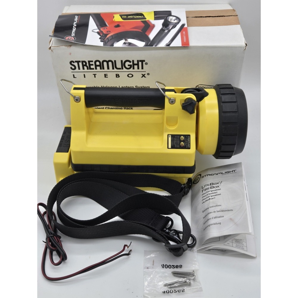 Streamlight LiteBox Rechargeable Halogen Lantern Yellow 56585 New Open Box